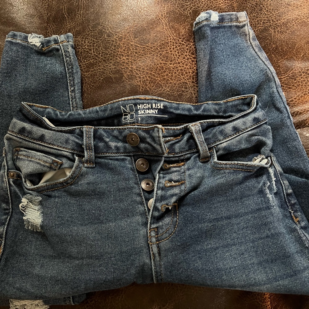 High rise skinny size 1